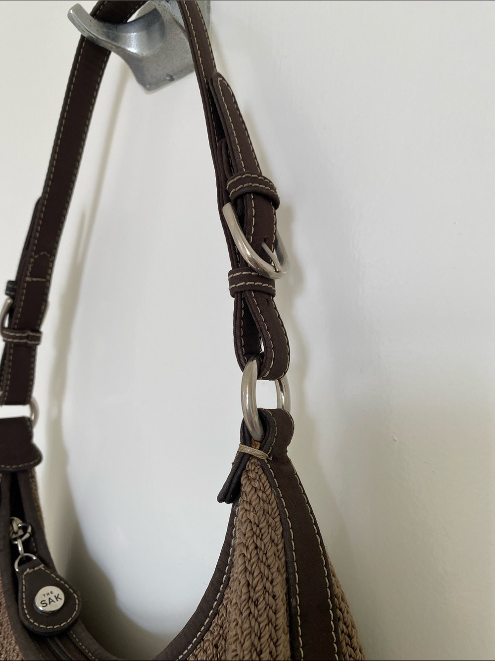 The Sak  Brown Knit Hobo Shoulder Bag - Picture 2 of 8